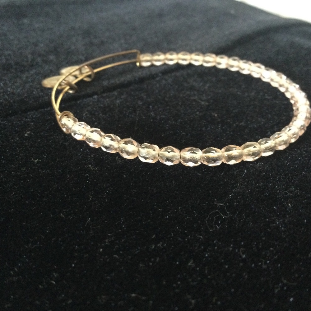 Alex and Ani Pink / Gold Beaded Bracelet